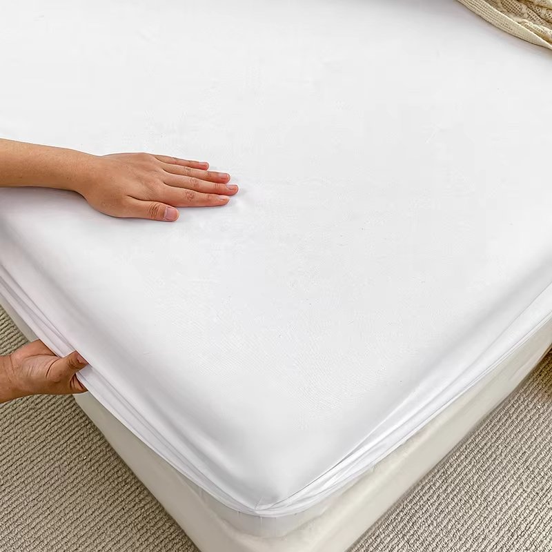 Solid Brushed Bed Sheet Set Premium Fitted Sheet and Pillowcases Soft Sateen for Luxurious Comfort Easy Care
