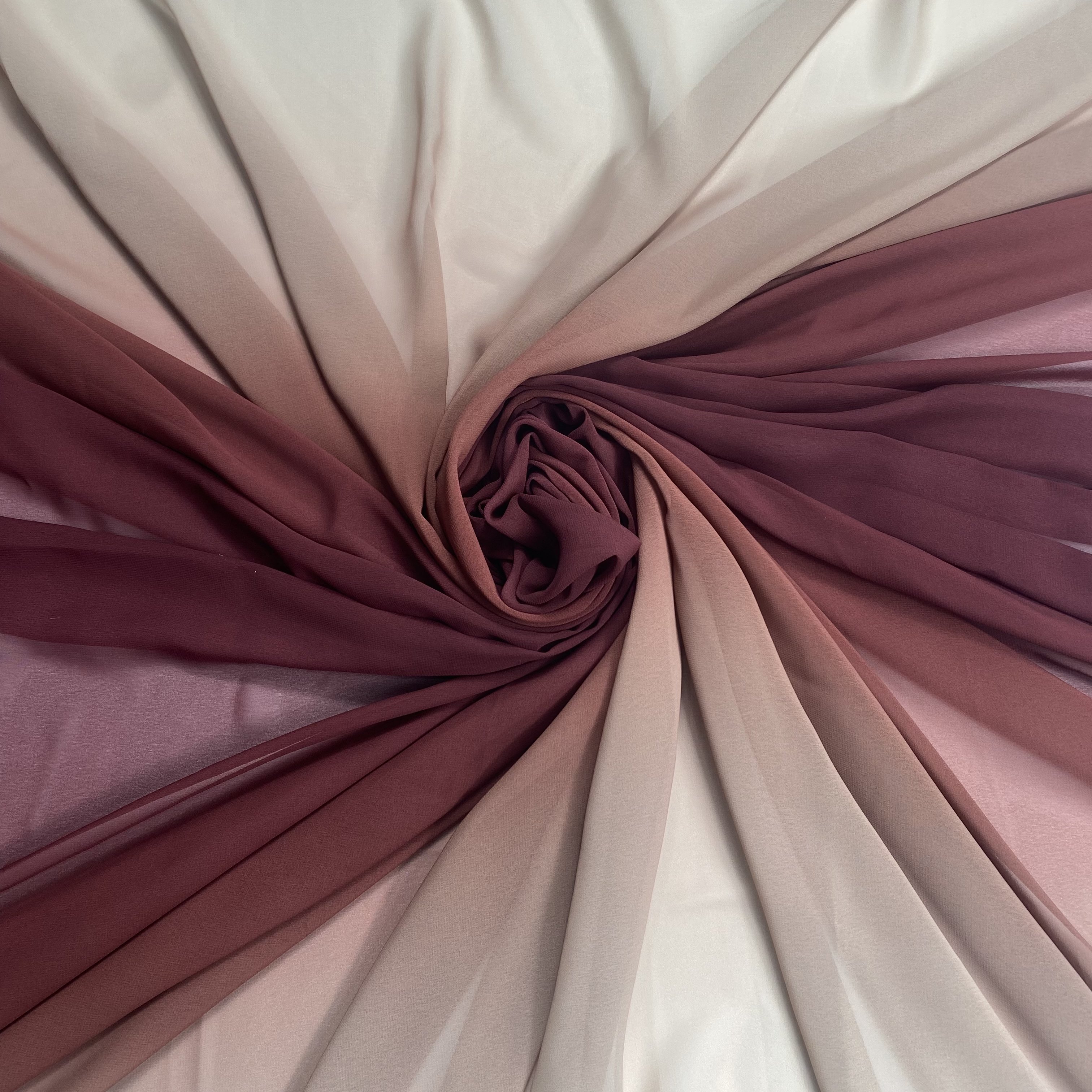 2022 Printing fabric polyester Chiffon pearl fabric ombre digital chiffon gradient printing fabric for Training Dancewear