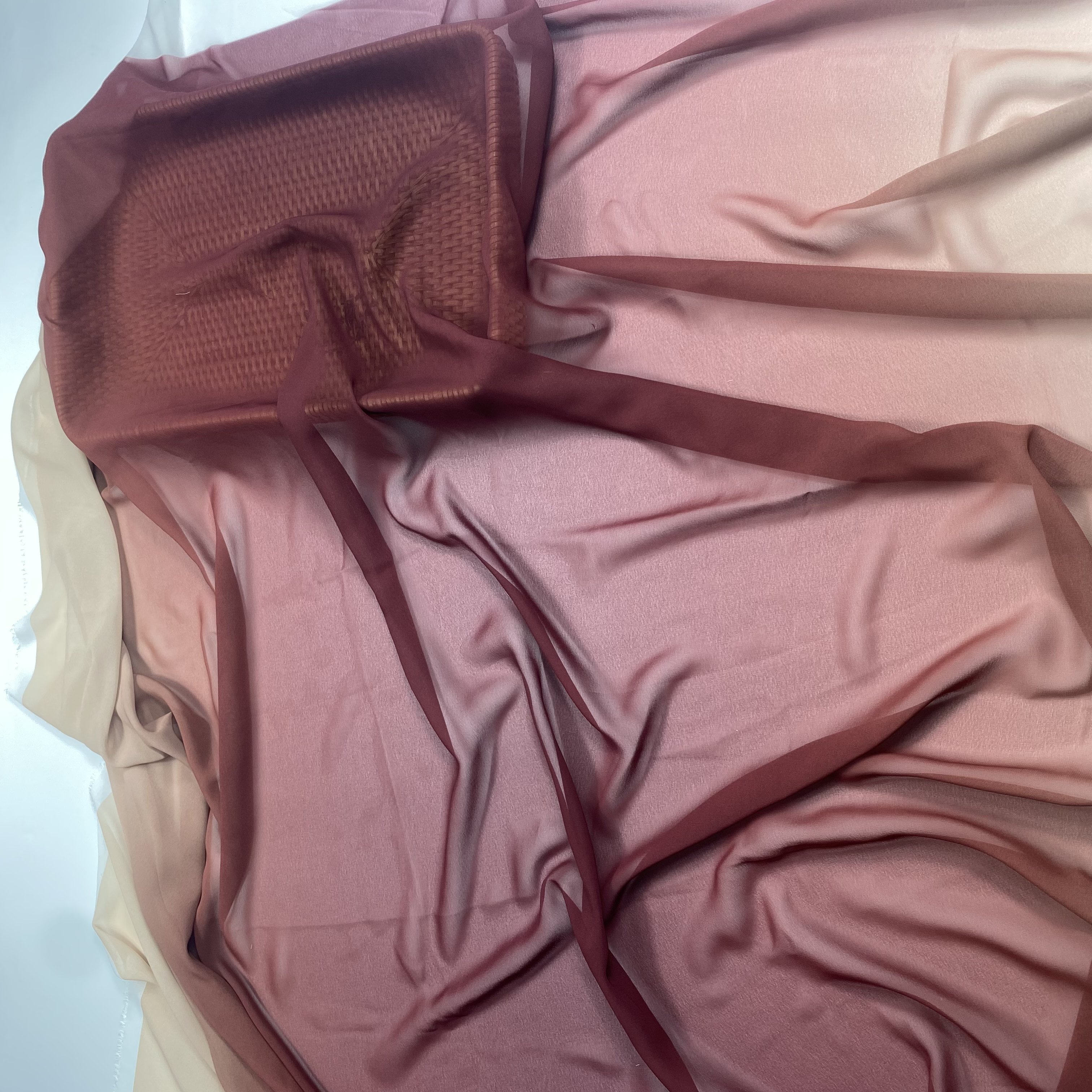 2022 Printing fabric polyester Chiffon pearl fabric ombre digital chiffon gradient printing fabric for Training Dancewear
