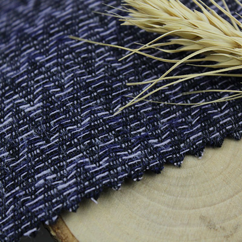 High Quality Hot Selling Linen Wool Yarn Dyed Fabric for Suits or Coat