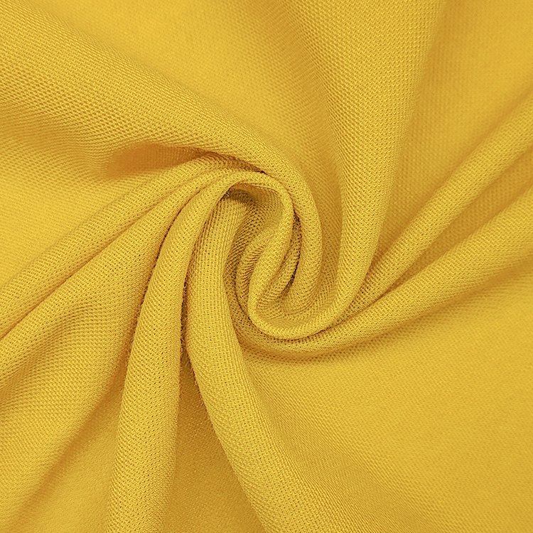 Quick Dry Knitted Pique Fabric For Sports, Solid Cotton Bamboo Material Pique Fabric For Polo Shirt/