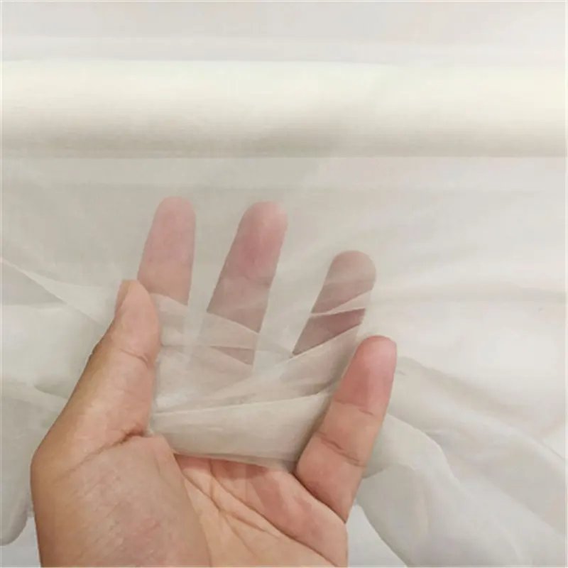 Hot selling satin organza fabric shiny bright 100% polyester liquid soft satin silk organza fabric for dress/blouse