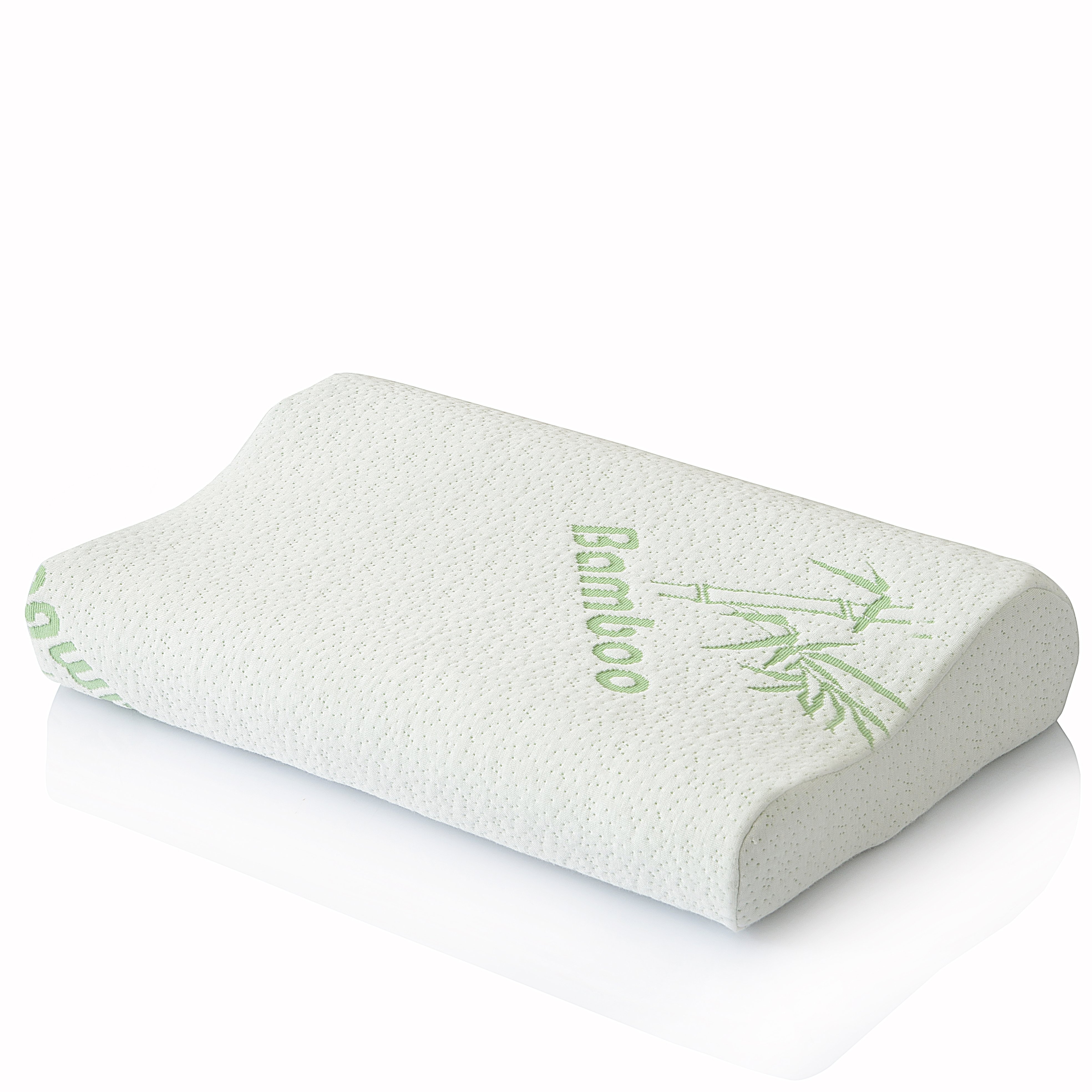 Memory Foam Wave Shape Bed Pillow with Bamboo Fabric Fiber for Good Sleep