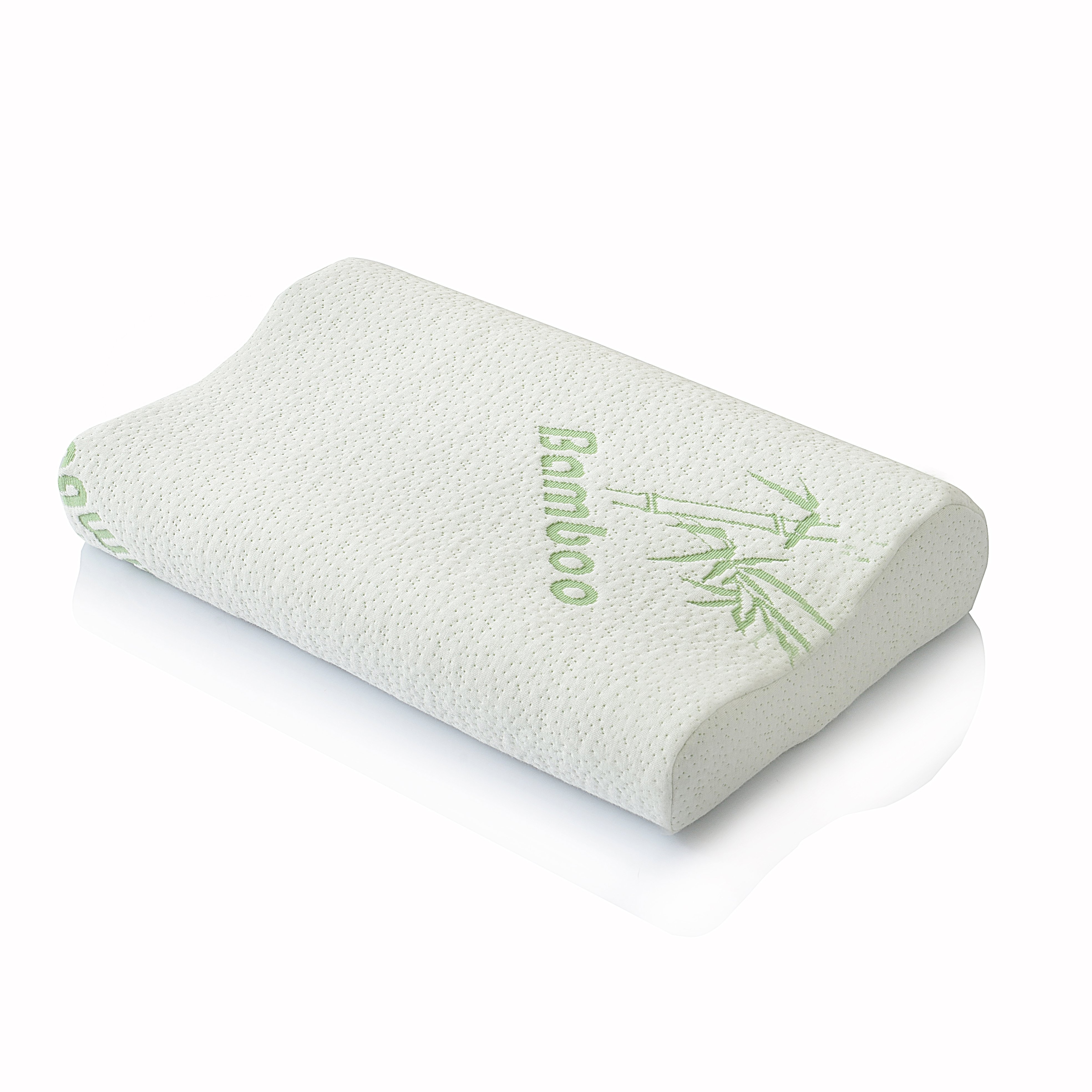 Memory Foam Wave Shape Bed Pillow with Bamboo Fabric Fiber for Good Sleep