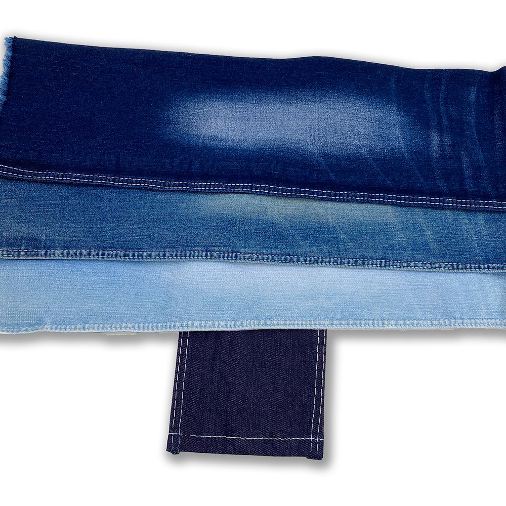 Factory direct wholesale bamboo cotton denim fabric wear-resistant and shrink-resistant jeans fabric medium elastic 40D