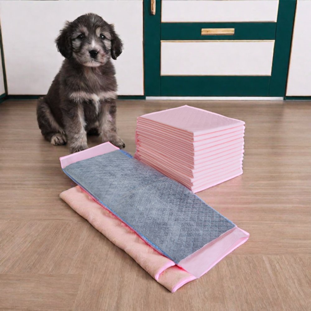 Disposable pet pads for training Super Absorbent & Odorless Bamboo Charcoal Fiber Puppy Pet Pee Pads Leak-Resistant Feature