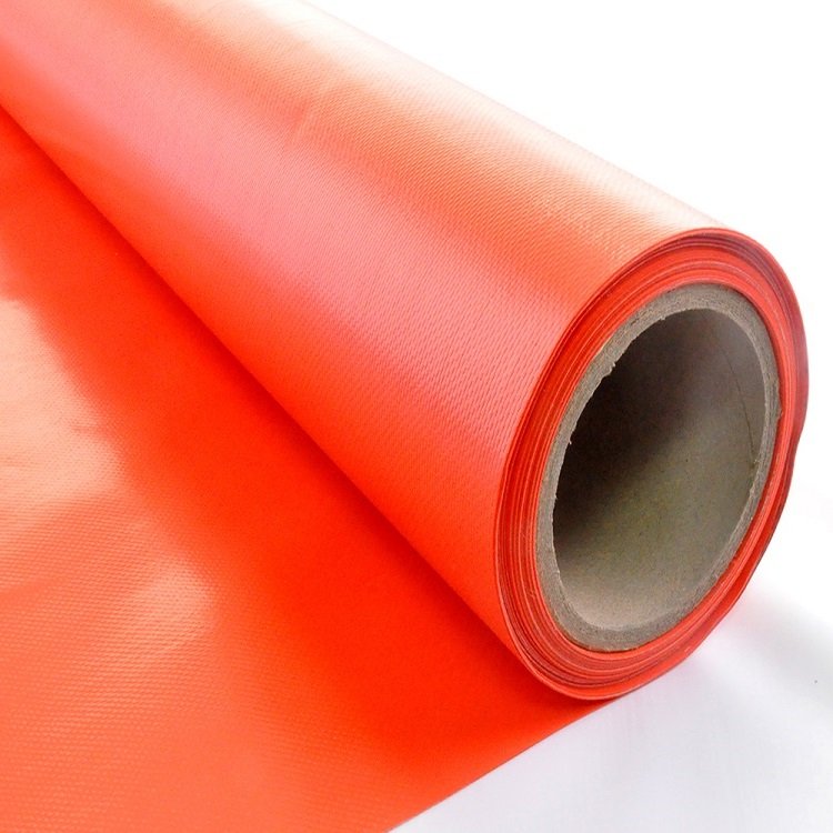 Custom Industrial Truck Side Curtain Divider Tarp Cover PVC Tarpaulin 14oz Solid Vinyl Coated Polyester Roll