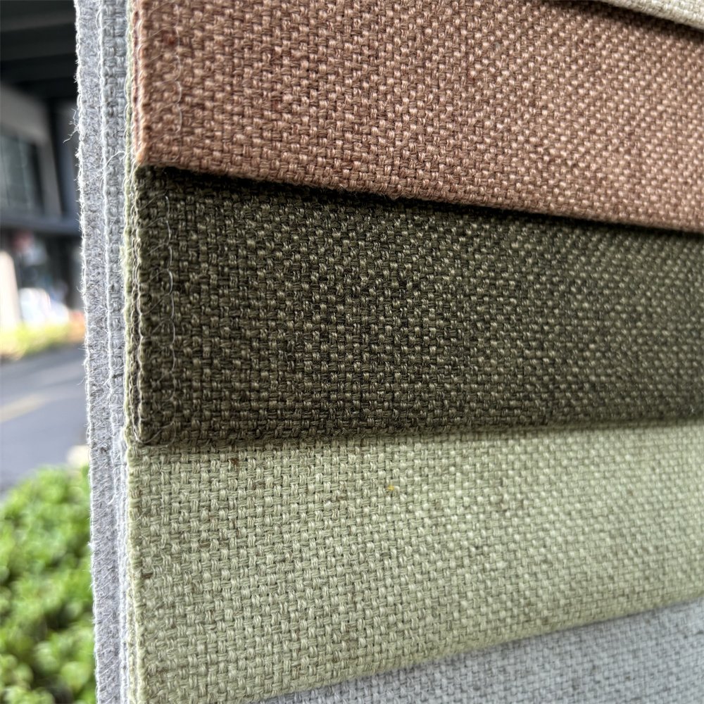 textile fabrics linen Fabric 100% Upholstery For Curtain Sofa Pillow Panel Furniture Vega 0137