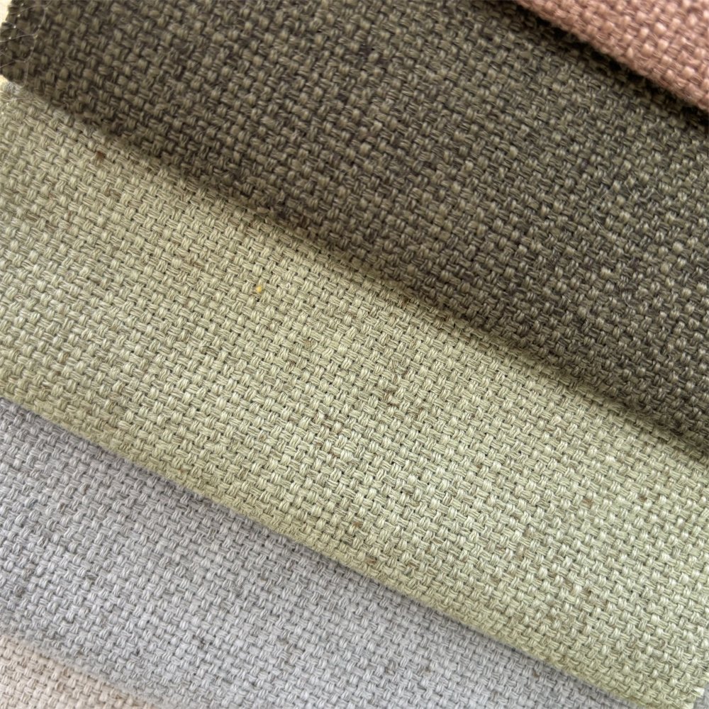 textile fabrics linen Fabric 100% Upholstery For Curtain Sofa Pillow Panel Furniture Vega 0137