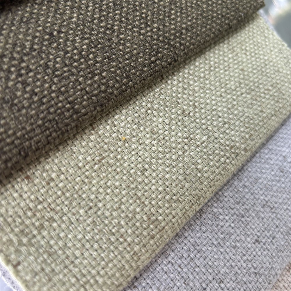 textile fabrics linen Fabric 100% Upholstery For Curtain Sofa Pillow Panel Furniture Vega 0137