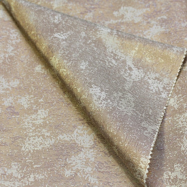 High Quality White Pink Gray Yarn Dyed Printed Jacquard Fabric For Upholstery