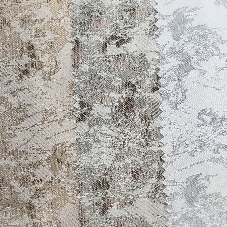 High Quality White Pink Gray Yarn Dyed Printed Jacquard Fabric For Upholstery