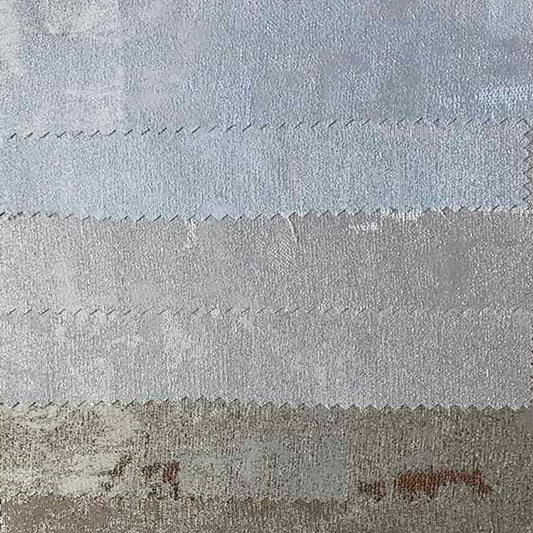 High Quality White Pink Gray Yarn Dyed Printed Jacquard Fabric For Upholstery