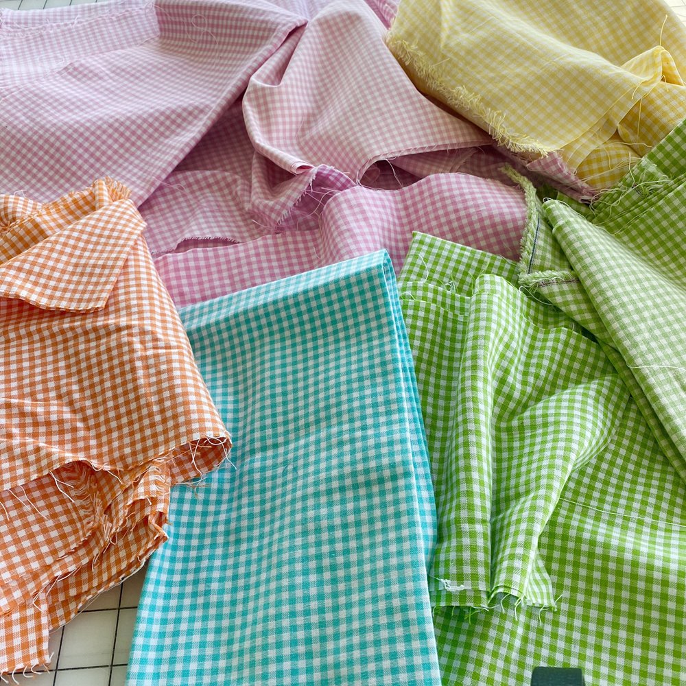 Factory direct sale Plaid clothing linen fabric wholesale multi-color can be customized with factory price