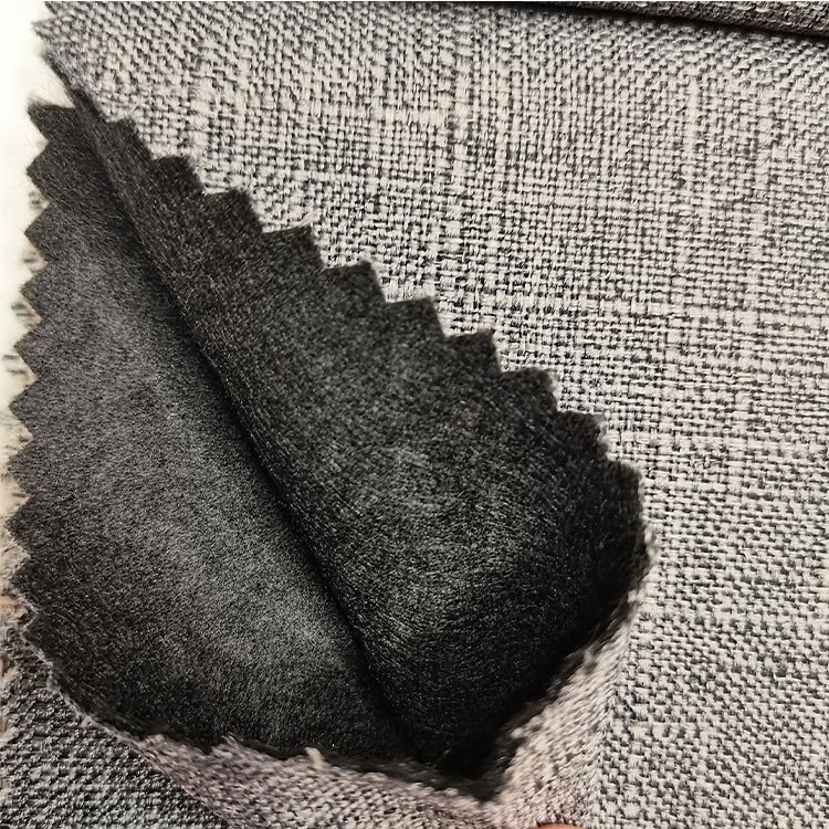 Multicolor Faux Linen Fabric 100% Polyester Linen Upholstery Fabric Sofa Linens