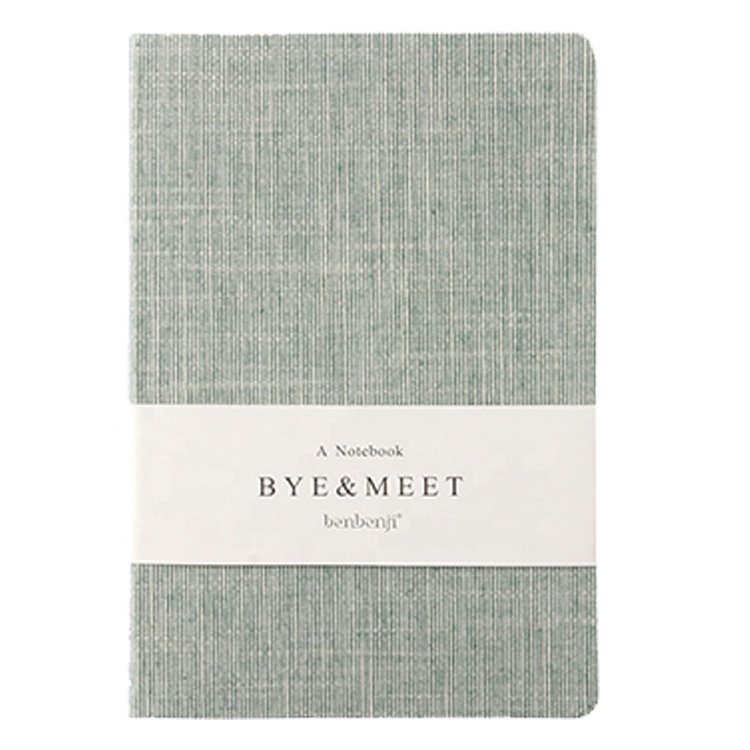 Eco friendly products 2024 2025 custom logo mental health fabric covered journals linen cloth bound notebook