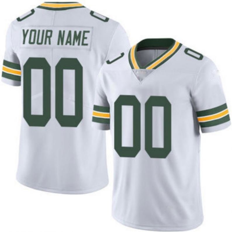 2023 Wholesale Stitched Customize Elite Any Name Number 12 Aaron Rodgers Jones Football Jersey S-5xl