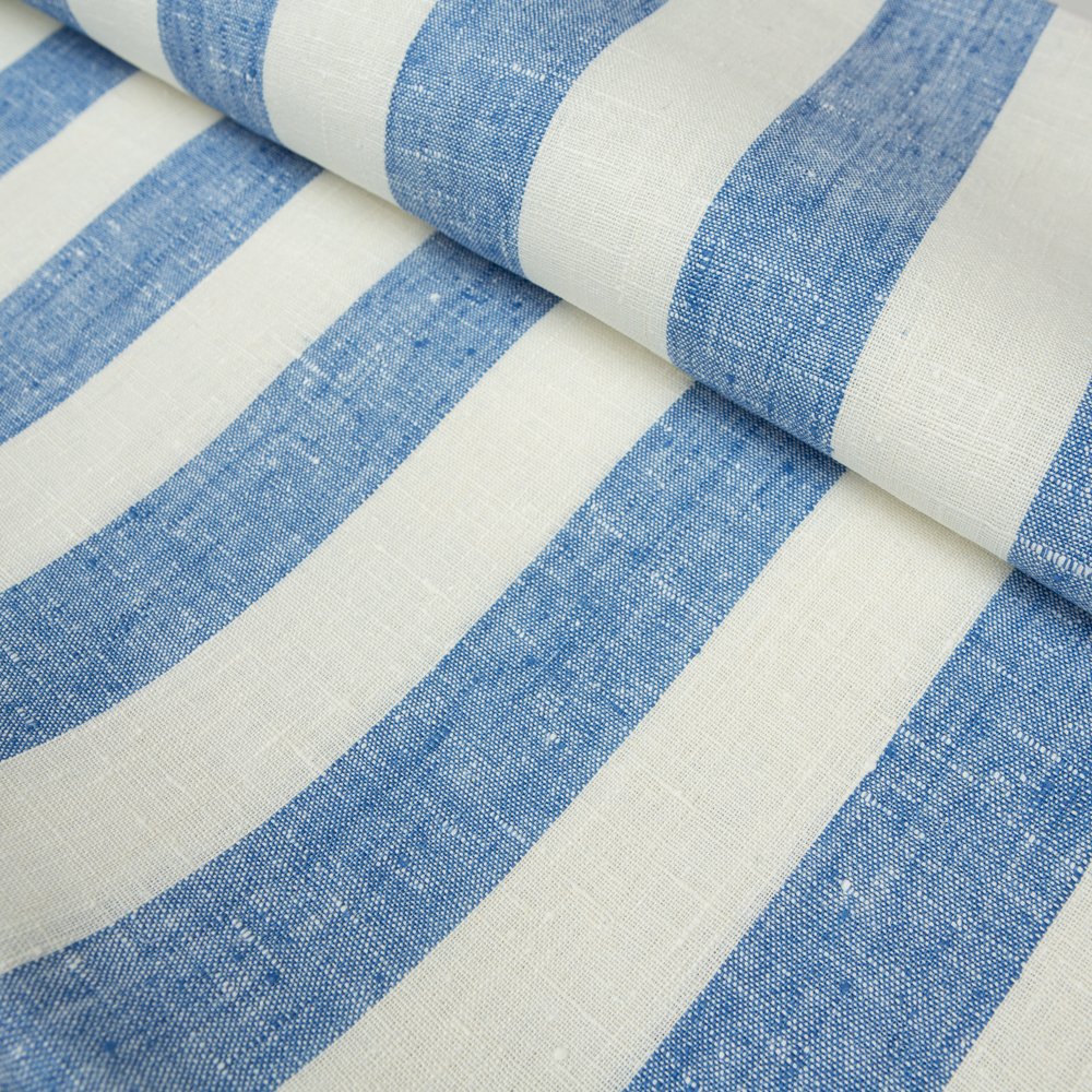 Wholesale 260 GSM 100% Organic Linen Woven Fabric Breathable Yarn Dyed Not Softened Clothes Shirts Upholstery Plain Style Home