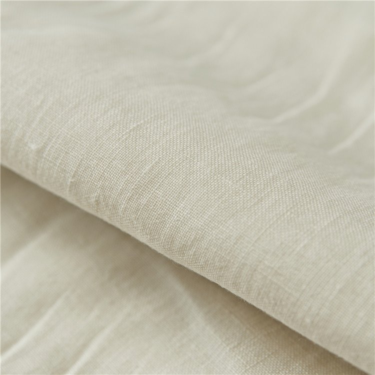 European Style Organic Linen Curtain Fabric 100% Linen Upholstery Fabric For Furniture