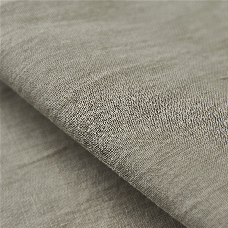 European Style Organic Linen Curtain Fabric 100% Linen Upholstery Fabric For Furniture