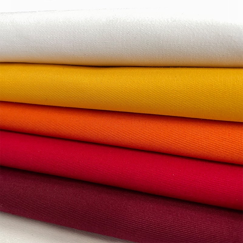 Multi Color 100 Cotton Fine Twill 130*70 150gsm Acid Alkali Resistant Spring And Summer Casual Workwear fabric For Sale