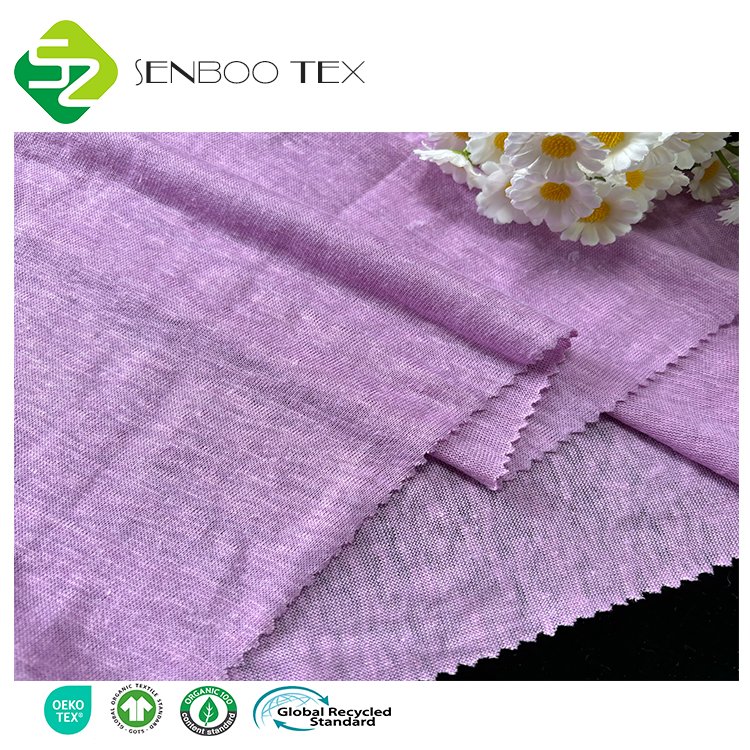 Wholesale 100% Linen Textile Knit Jersey Fabric Premium Towel Fabric for Shirts