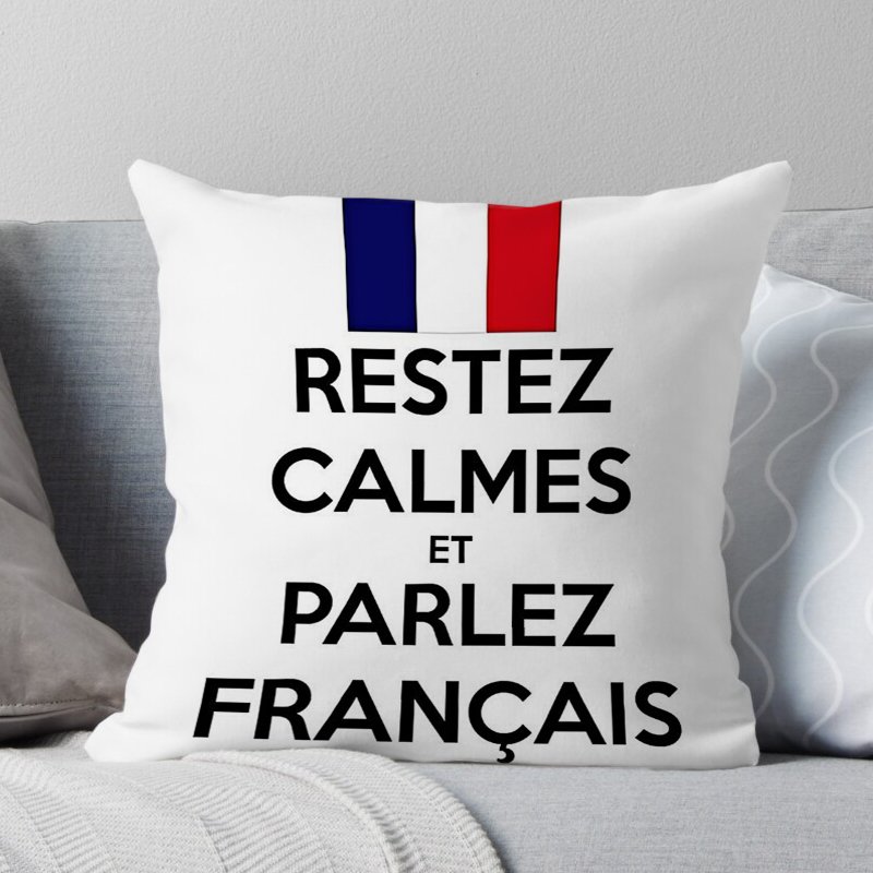 45*45cm Retro Home Decorative Paris Iron Tower Letter Super Soft Polyester Fabric Cushion Cover