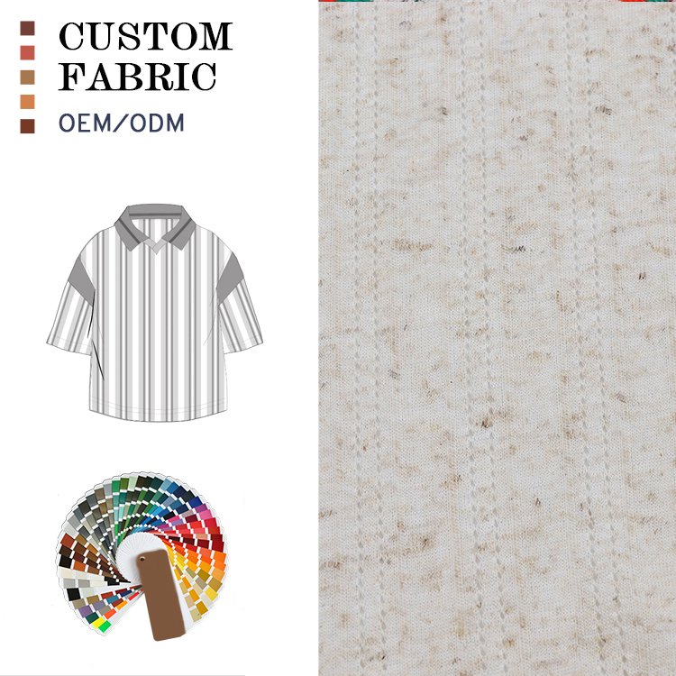High quality Knitted 3d jacquard solid color italian Polyester linen fabric online for suit