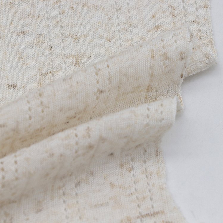 High quality Knitted 3d jacquard solid color italian Polyester linen fabric online for suit