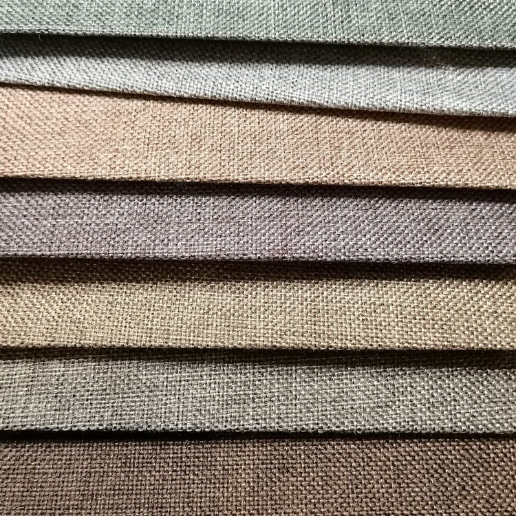Home Textile Linen Fabric Textile Sofa Fabric Polyester Linen Look Fabric Textile For Supplies
