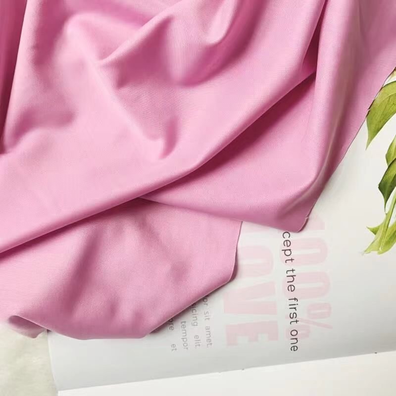 Nylon polyester spandex elastic fabric, cold silk nylon fabric, sofa fabric