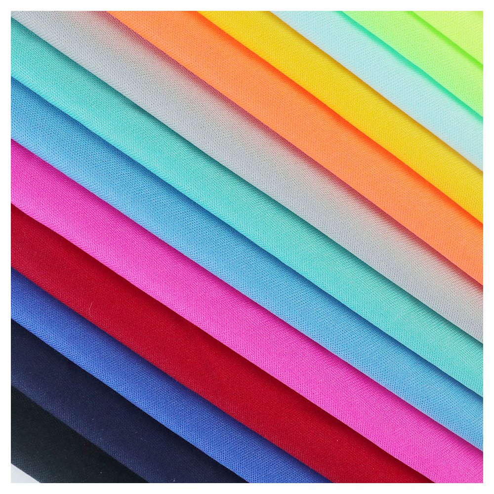 High quality Wholesale Factory Knitted Fabric 100% Polyester Interlock sports jersey apparel Fabric for lining clothing making