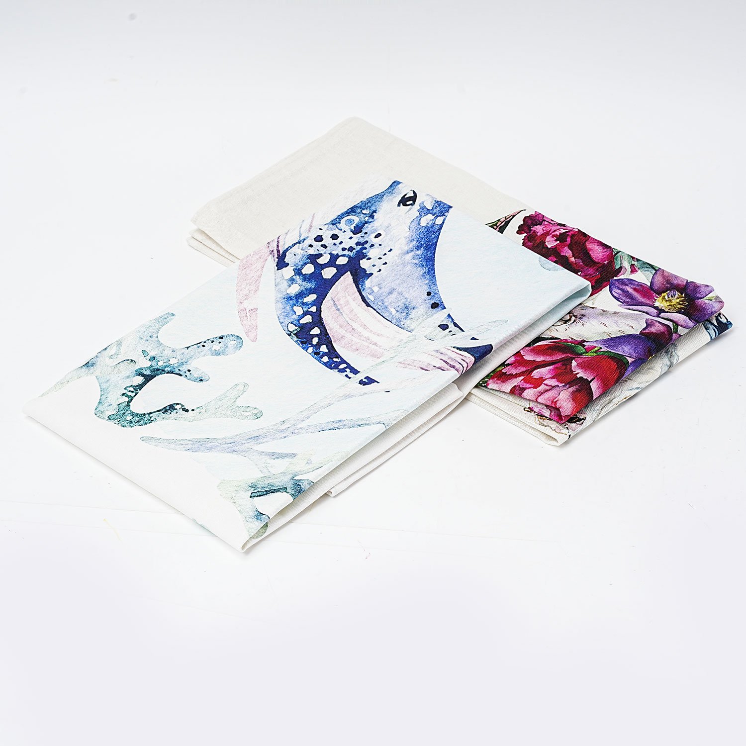 Personalized Printing Cotton Tea Towels Various colors and styles 100% cotton Custom Kitchen Tea Towels