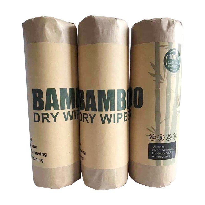 Bamboo Fiber roll reusable cleaning cloth Washable Kitchen Household Cleaning Wipes Ra