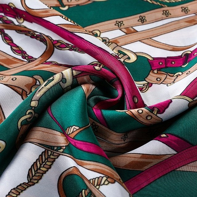 Eco-friendly 2023 Spring Summer Women Fashion Clothing Satin Chiffon Fabric Printed