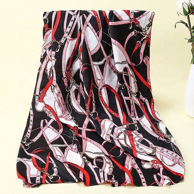 Eco-friendly 2023 Spring Summer Women Fashion Clothing Satin Chiffon Fabric Printed