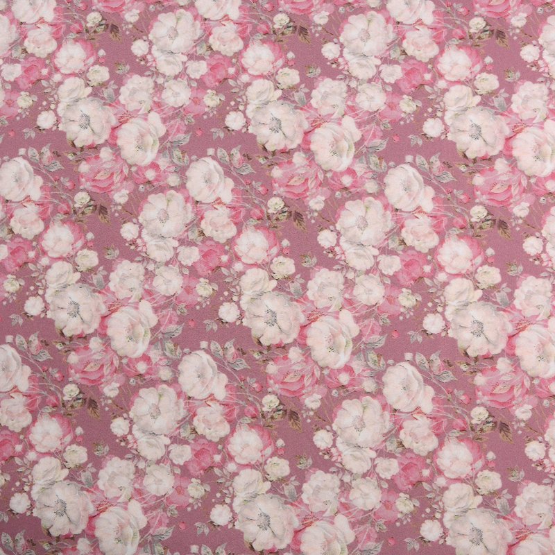 Digital Printed Custom Floral Designs Silky Satin Breathable Fabric for Women Clothes