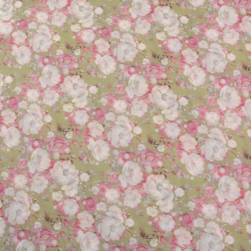 Digital Printed Custom Floral Designs Silky Satin Breathable Fabric for Women Clothes