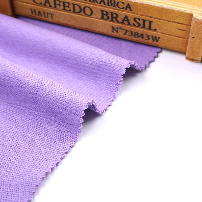 high quality jersey fabric manufacturer knitted 100% polyester knitted plain dyed t shirt single jersey fabric
