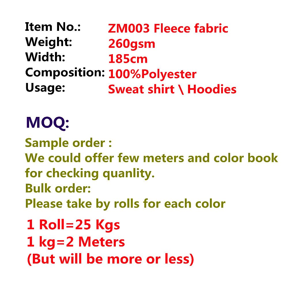 ZM003-3 Polaric fleece fabric supplier 100% polyester fleece fabric for sweatshirt baby blanket knit stretch fabric