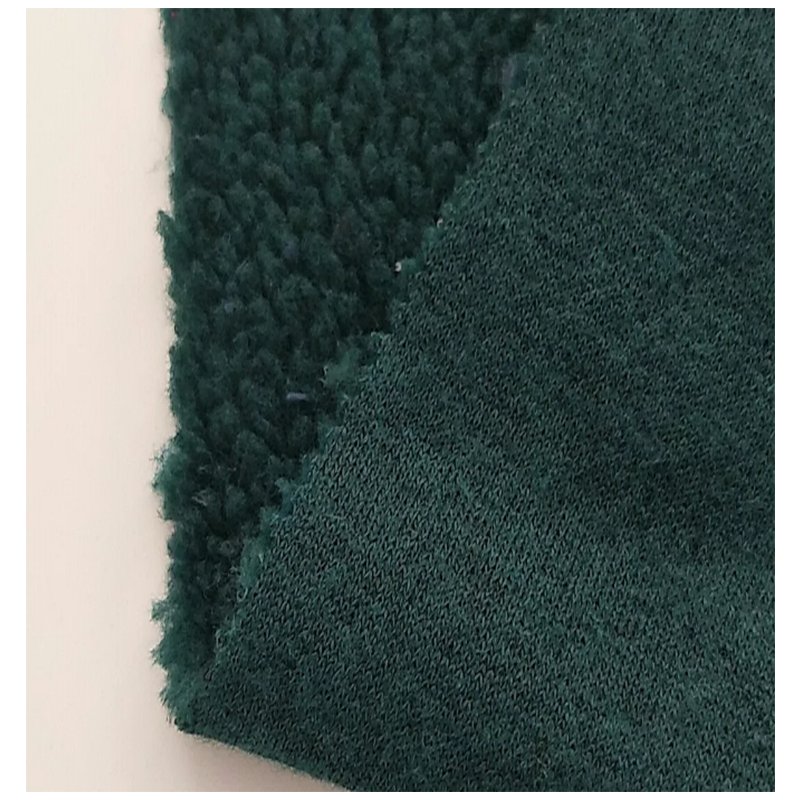 High quality 100% polyester knitted sherpa fleece fabric wool fake fur for coat jacket blanket