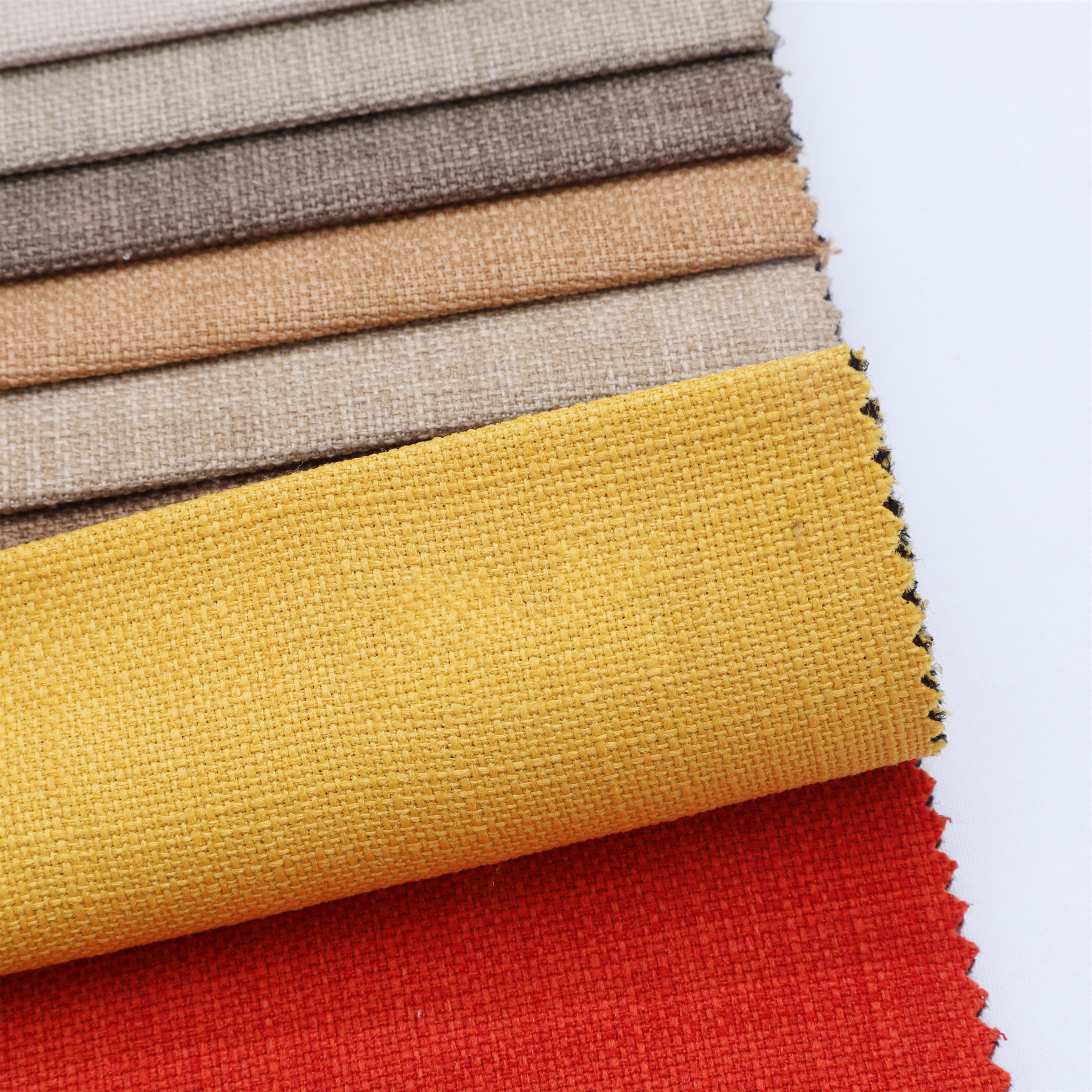 Upholstery Polyester Sofa Fabric linen like faux linen fabric for sofa and furniture hometextile