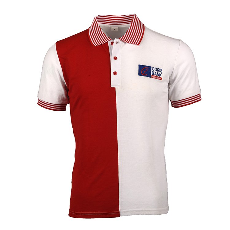 Hiqh quality mesh cotton% 240gsm men collar polo t shirt embroidery logo in wholesale