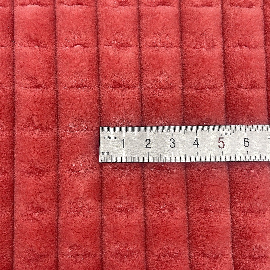 Factory price one side striped flannel fleece fabric for pajamas pillows blankets