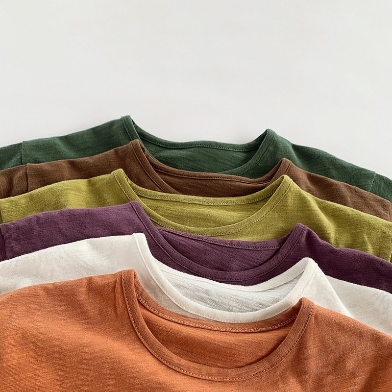Wholesale Eco-Friendly Unisex Clothing Kids Plain T Shirts For Baby Boys And Girls' Bamboo T-Shirt