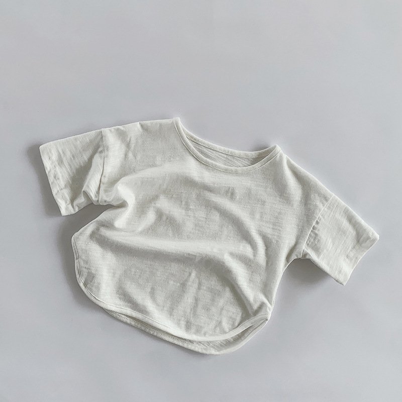 Wholesale Eco-Friendly Unisex Clothing Kids Plain T Shirts For Baby Boys And Girls' Bamboo T-Shirt