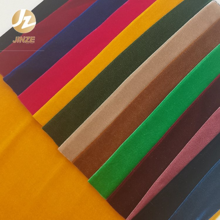 JZ Fabric Wholesale Custom Synthetic Multi Color S100t Pile Chinese Dyeing Plush Home Textile Customized 100% Polyester Plain