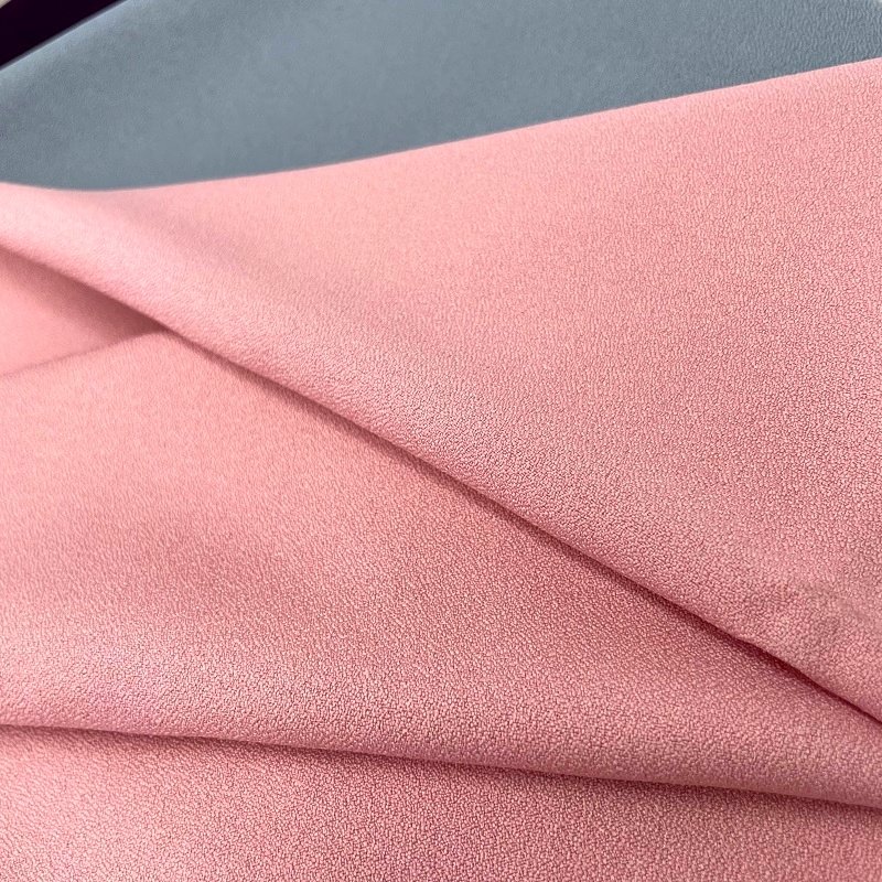 Chinese factory own greige Hot selings 2023 moss crepe without spandex fabric 100%poly lady zara PD