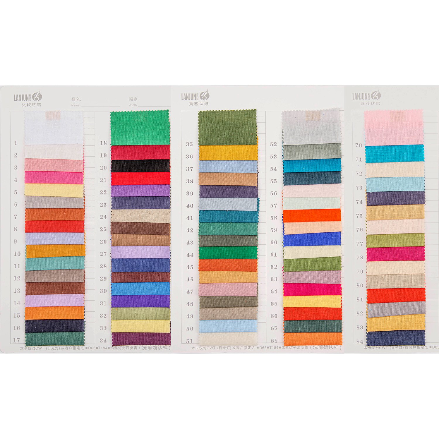 Comfortable linen/cotton fabric 55% linen 45% cotton fabric soft linen cotton fabric for dress