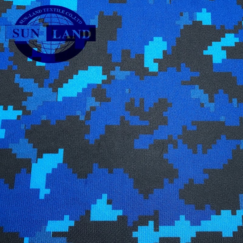 sublimation print digital camo printed 100 polyester sports round neck shirt mesh fabric